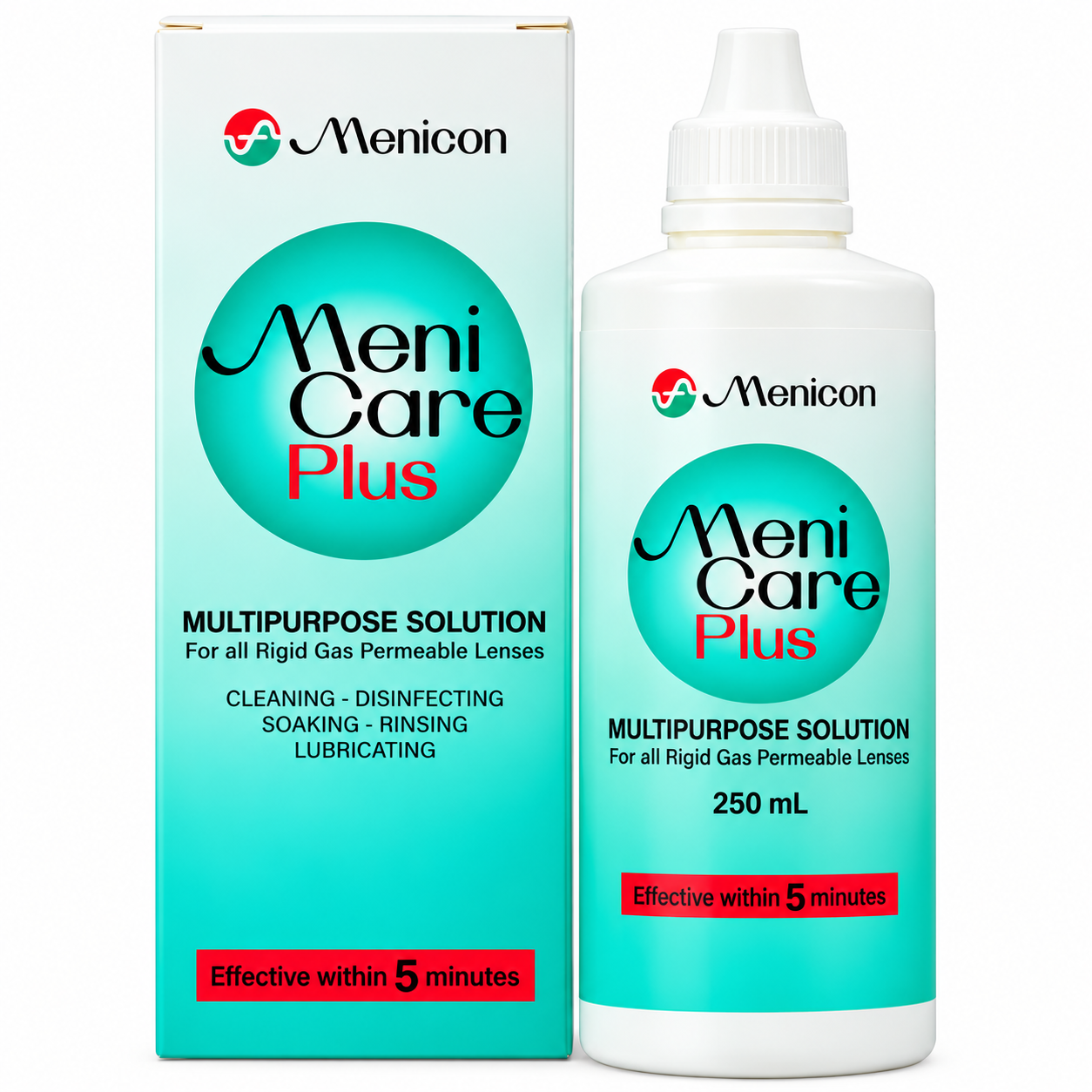Menicon MeniCare Plus 250 ml – RGP Contact Lens Solution