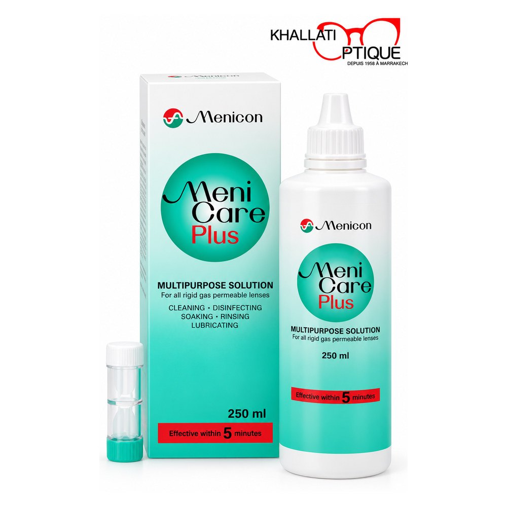 Menicon MeniCare Plus 250 ml – Solution pour lentilles rigides