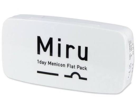 Miru 1day Menicon Flat Pack – Lentilles journalières (boîte de 30)