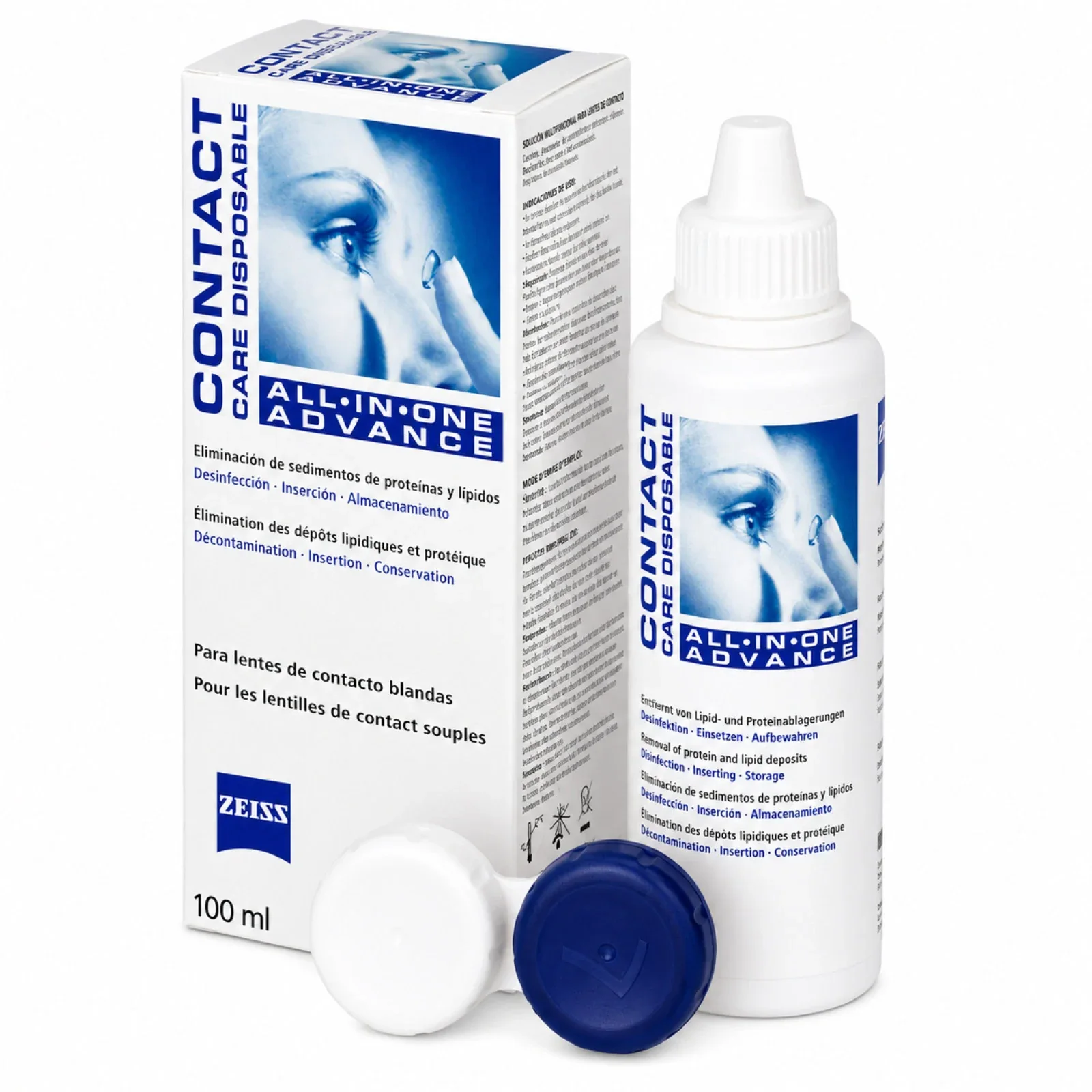 ZEISS All-in-One Advance 100 ml – Solution pour lentilles souples  Copier Accroche