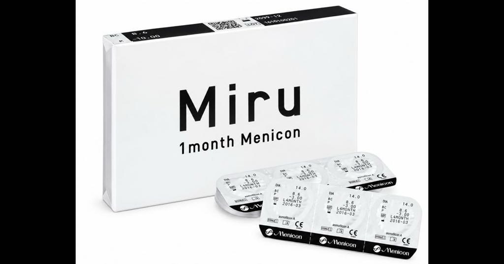 Miru 1month Menicon – Lentilles mensuelles